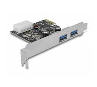 Tarjeta de Red Delock 89243 PCIe USB 3.2 Gen 1 5 Gbit/s Plata Renesas
