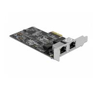 Tarjeta de red DeLOCK 89530 PCI Express x2 2 x RJ45 2,5 Gigabit LAN perfil bajo