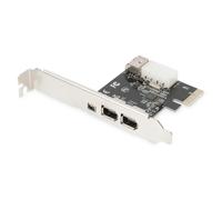 Tarjeta de Red Digitus Firewire 1394a PCI Express 0,4 Gbit/s 4 Puertos