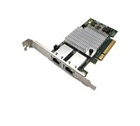 Tarjeta de Red Ethernet de Doble Puerto 10G X540-T2 PCIE-X8 X16 Adaptador de Extensión de Red Compatible con Synology NAS