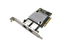 Tarjeta de Red Ethernet de Doble Puerto 10G X540-T2 PCIE-X8 X16 Adaptador de Extensión de Red Compatible con Synology NAS