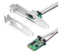 Tarjeta de red Ethernet M.2 E Key 2.5G, controlador Realtek RTL8125, 10/100/1000/2500 Mbps, puerto RJ45 único, PCIe X1, con cable de 0,3 m, 2,5 Gigabit NIC para Windows/Windows Server/Linux