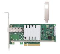 Tarjeta de red Ethernet, para INTEL X520-DA1 82599EN Tarjeta de red de fibra PCI-E 10G SFP Adaptador de servidor Ethernet, Tarjeta de red inalámbrica Tarjeta adaptadora de red con interfaz PCI-E chapa