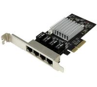 Startech 4-port Gigabit Ethernet Network Card One Size Black