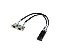 Tarjeta de Red Gigabit Ethernet de Doble Puerto M.2 B+M I226-T2 de Industrial de 2,5 Gbps. Adaptador Gigabit Ethernet.