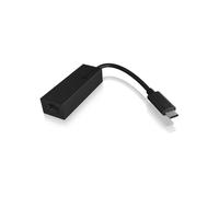 ICY BOX Adaptador USB-C a Ethernet de hasta 1 Gbps (Adaptador USB-C a RJ45 LAN, Thunderbolt 3) Compatible con Dispositivos Tipo C Incluyendo MacBook Pro, iPad Pro 2018 y Muchos más, 60826