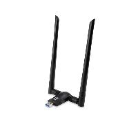 LevelOne WUA-1810E WLAN 867 Mbit/s - Accesorio de red (Inalámbrico, USB, WLAN, Wi-Fi 5 (802.11ac), 867 Mbit/s, Negro)