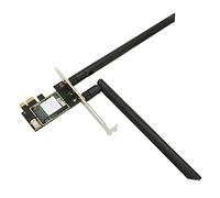 Tarjeta de Red Inalámbrica de Alta Velocidad, Adaptador de Alta luetooth Tribanda, con Red de Antenas de Alta Ganancia para Win 10, para Win 11, para Sistema Linux(Negro)