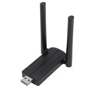 Tarjeta de Red Inalámbrica USB3.0 Adaptador de Doble Banda WiFi6 de 1800M, Seguridad Mejorada, Tecnología de Formación de Haces, Antena Dual de Ganancia de 5dBi, para Red de Alta