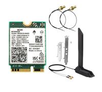 Tarjeta de red inalámbrica WiFi 7 BE200 + Antena magnética 2,4 GHz/5 GHz/