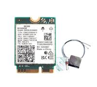 Tarjeta de red inalámbrica WiFi 7 para Intel BE200, compatible con Bluetooth 5.4 WiFi BE200NGW NGFF adaptador 802.11AX 2.4G/5G/6GHz para PC Win10/11 PC (BE200 tarjeta + antena incorporada)