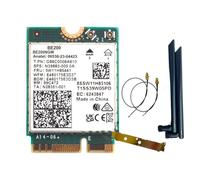 Tarjeta de red inalámbrica WiFi 7 para Intel BE200 compatible con Bluetooth 5.4 WiFi BE200NGW NGFF adaptador 802.11AX 2.4G/5G/6GHz para PC Win10/11 PC (BE200 tarjeta + antena externa)