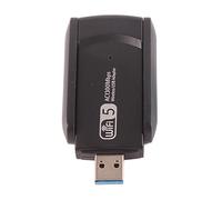 Tarjeta de Red Inalámbrica WiFi USB 3,0 de 1200Mbps, Adaptador de Antena Dual Antena Inalámbrica por 无节点 Externo 1300Mbps con Disco Casa para PC Laprop