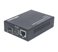 Intellinet Convertidor de medios 510493 Gigabit SFP a RJ-45 10/100/1000 Mbps Full Dúplex Metal