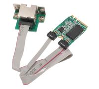 Tarjeta de Red M.2 E, Adaptador de Red de Servidor Gigabit Ethernet, Tarjeta de Red RJ45 de Puerto único con Chip I210AT, Pin Doblado, 1000/100/10Mbps