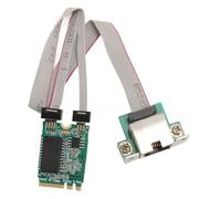 Tarjeta de Red M.2 A E Nic Pin Doblado, Adaptador de Servidor Gigabit Ethernet, Adaptador Nic de Servidor Gigabit de Puerto único M.2 A E I210AT Compatible con 1000/100/10 Mbps,