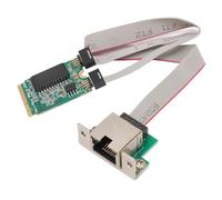 Tarjeta de Red M.2 A+E, Tarjeta de Red de Servidor RJ45 de Puerto único con Chipset I210AT, Ranura RJ45, Compatible con Marco Jumbo de 9K