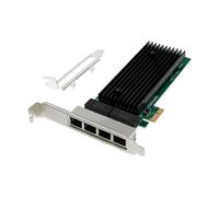 Tarjeta de Red MicroConnect MC-PCIEX1-82575-Q PCIe x1 4 Puertos Gigabit Ethernet Negra