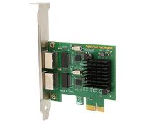 Tarjeta de Red PCI E Nic Controlador Nic Adaptador Ethernet de 2 Puertos Práctico Puerto Doméstico RJ45