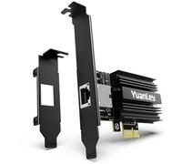 Tarjeta de Red PCIe 10G, YuanLey Tarjeta Ethernet 10G Base-T con Controlador Marvell AQC113, Adaptador PCIe a 10Gb RJ45 Ethernet Nic, Compatible con PCI Express X1, X4, X8, X16