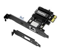 Tarjeta de Red PCIe de 2,5 GB, Adaptador de Interfaz Ethernet GiGaPlus de 2500 Mbps, con Realtek RTL8125B, Wake on LAN, Compatible con Nic de 2,5 G con SO Windows/Linux/Mac