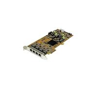 Tarjeta de Red - StarTech.com ST4000PEXPSE Tarjeta PCI Express de Red Ethernet Gigabit 4 Puertos PoE