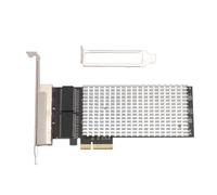 Tarjeta de Red PCIe X4 I225 Chipset Quad Port 2.5G Gigabit Ethernet Adaptador para la virtualización del Servidor y la expansión de Almacenamiento con disipador de Calor