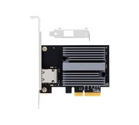 Tarjeta de Red PCIex4 10G de un Solo Puerto AQC113, Ethernet, con Cable LAN, Win10/11, Tarjeta Ethernet de 1G/2,5G/5G/10 Gbps