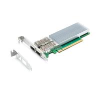 Tarjeta de red PIC-E de 100 GB con controlador Intel E810-CAM2, puertos QSFP28 duales, PCIe X16, adaptador LAN Ethernet con perfil bajo para Windows/Windows Server/Linux, comparado con Intel E810
