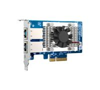 Tarjeta de Red QNAP QXG-10G2T PCI Express 10 Gigabit Ethernet Dual Puerto Marvell AQtion AQC107