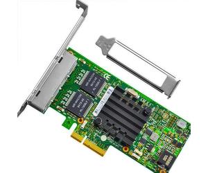 Tarjeta de red RJ45 de 1 GbE compatible con tarjeta Ethernet PCIe I350-T4, 4 puertos 10/100/1000BASE-T RJ45, PCIe 2.0 x4, SR-IOV Jumbo Frames PXE iSCSI VLAN Teaming PCI adaptador de red
