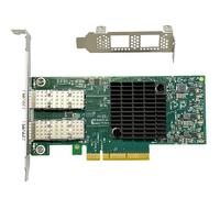 Tarjeta de red SFP28 de 10/25 GbE compatible con tarjeta Ethernet PCIe MCX4121A-ACAT con controlador ConnectX-4 Lx, 2 puertos SFP28 (10/25G), PCIe 3.0, SR-IOV RoCE v2 Jumbo Frames PXE iSCSI PCI