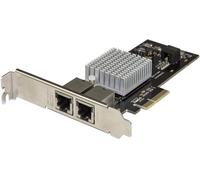 StarTech.com - Tarjeta de Red PCI Express con 2 Puertos 10GBase-T - Tarjeta de Red PCI-E de 10 Gb NBASE-T con Chipset X550