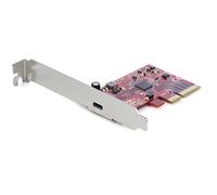 Tarjeta de Red Startech ASM3242 PCIe 3.0 x4 USB-C 3.2 Gen 2x2 20Gbps Rojo