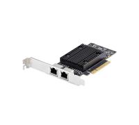 StarTech.com - Tarjeta de Red Ethernet PCIe de 2 Puertos RJ45 de 10Gb - Adaptador de Red Ethernet de RJ45 Doble 10GBase-T - Tarj
