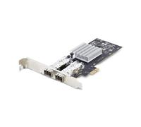 StarTech.com Tarjeta PCIe 2.1x1 de Red de Fibra Óptica/Cobre Ethernet 1Gb SFP de 2 Puertos - Chipset Controlador Intel I350-AM2 - Cobre de 1000BASE/Fibra Óptica - Nic (P021GI-NETWORK-CARD)