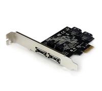 Tarjeta de Red Startech PEXESAT322I PCI Express 6 Gbps 4 Puertos SATA III y eSATA