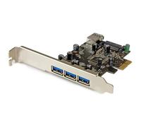 Tarjeta de Red StarTech PEXUSB3S42 PCI Express 5 Gbps 4 Puertos USB 3.0 UASP