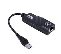 Tarjeta de Red USB 3.0 con Cable, USB 3.0 Tarjeta de Red sin Unidad Gigabit 10/100 / 1000M Adaptador de Red USB 3.0 a RJ45 Gigabit Ethernet LAN con Cable para OS X para para Linux