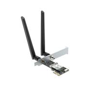 Tarjeta de red WiFi 6E AX210 PCIe WiFi BT5.3 para PC de escritorio, adaptador inalámbrico de triple banda 6 GHz/5.8 GHz/2.4 GHz con chip AX210ngw, MU-MIMO, WPA3, OFDMA, soporte de perfil bajo