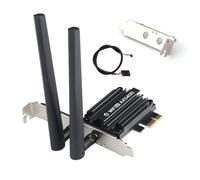 Tarjeta de red WiFi 6E PCIe, AX5400Mbps, Tri-Band 2.4G/5G/6G, Bluetooth 5.3, compatible con Windows 10/11