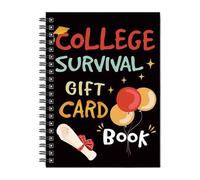 Tarjeta de Regalo y Libro de Supervivencia Universitaria: Página Interactiva Divertida para Dinero y Efectivo, Kit para Primer Año, Para Ella, Él, Mujeres, Hombres, Chicas, Chicos