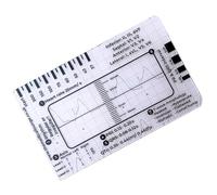 Tarjeta de regla de electrocardiograma de 7 pasos, portátil, de bolsillo, guía de interpretación de electrocardiograma para la salud del corazón