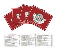 Tarjeta de Reglas de Mahjong genérica - 4 Cartas de instrucción para Juego de Mesa estadounidenses, Tarjetas de Mahjong de Papel Impermeable, para Hombres Adultos, Familia, Abuelos, Amigos, Fiestas