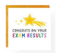 Tarjeta de resultados de examen, felicitaciones, un nivel, GCSE, tarjeta Well Done Card, You Passed, Proud of you, Driving test