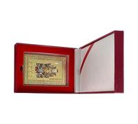 Tarjeta de riqueza de Año Nuevo chino, recuerdo de riqueza de cobre, tarjeta de bendición espiritual, para la suerte, armonía, de éxito, celebración de exhibición del hogar