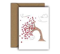 Tarjeta de San Valentín susurros - Tarjeta plegable A6 con sobre, tarjeta de amor aniversario
