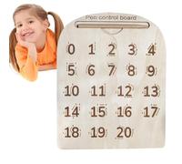 Tarjeta de seguimiento del alfabeto - tabla de seguimiento de números, letras de madera Tracing Sensory Pad, aprender a escribir una tabla de seguimiento para niños, el aula de los niños debe ser p