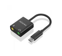 Tarjeta de Sonido Aisens A109-0767/ USB-C Macho - 2xJack 3.5 Hembra