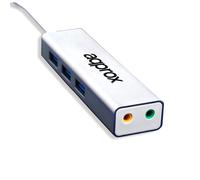 TARJETA DE SONIDO APPROX APPUSB51HUB 5.1 USB + HUB 3 USB 3.0